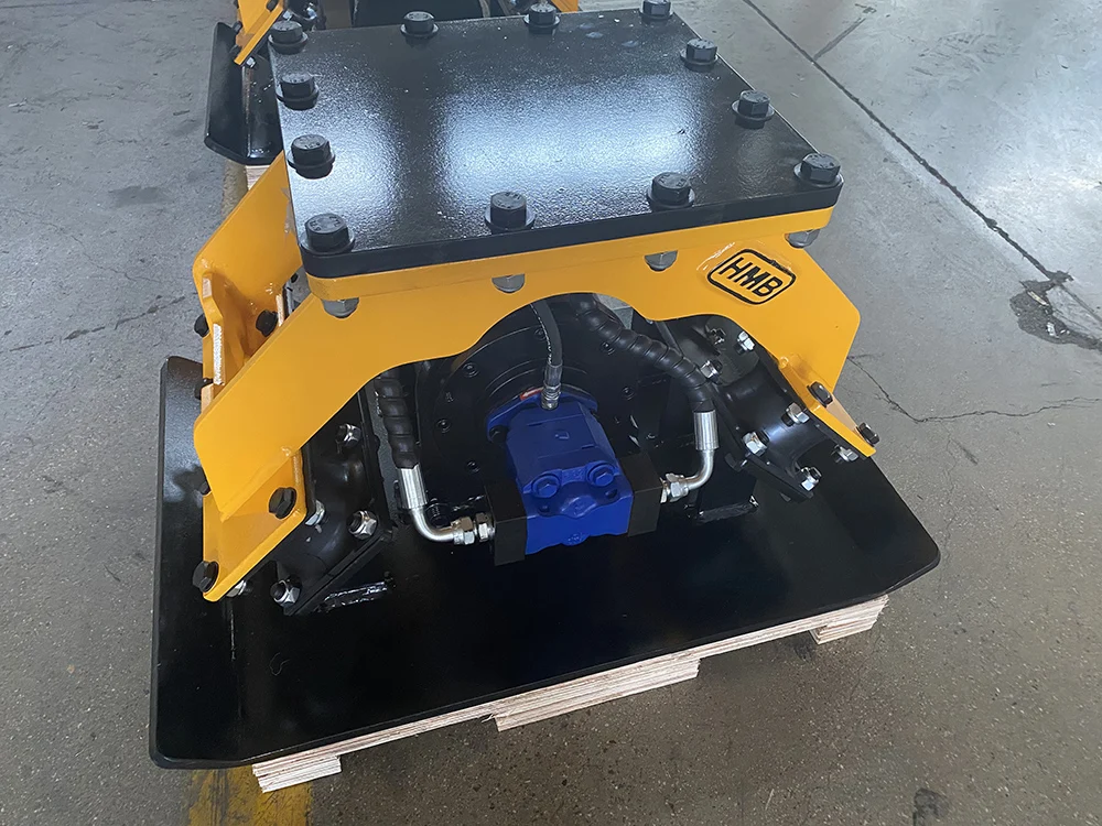 hydraulic vibratory concrete vibrator mini stone vibrating plate compactor excavator hydraulic compactor