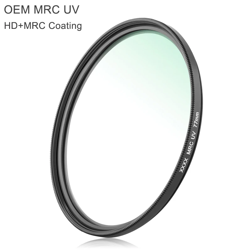 Factory OEM 37-82mm UV Filter Multi-coating Camera Protect Filter with Ultra Thin Frame