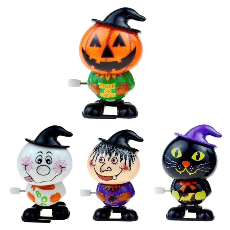 Kaili halloween wind-up toys party decoration festival gift cartoon clockwork pumpkin walking shaking head novelty wind-up toys