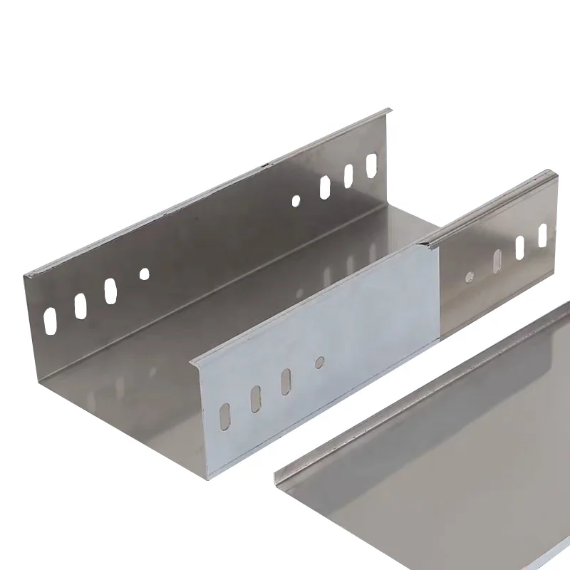 Galvanized Trough Cable Tray Trough Metal Tray Non-standard Can Be Customized Spray Plastic Fireproof Cable Trunking