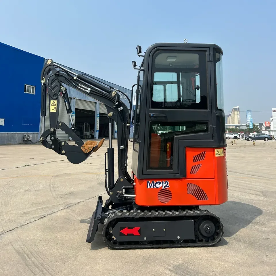2024 smallest mini excavation hydraulic digger 1ton 1000KG mini excavator with cab micro excavator