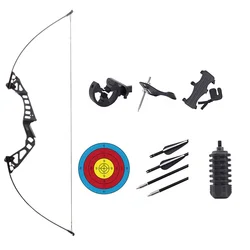 Archery Equipment Full Package Recurve Bow and Arrow Set with Sight Rest Stabilizer Target
