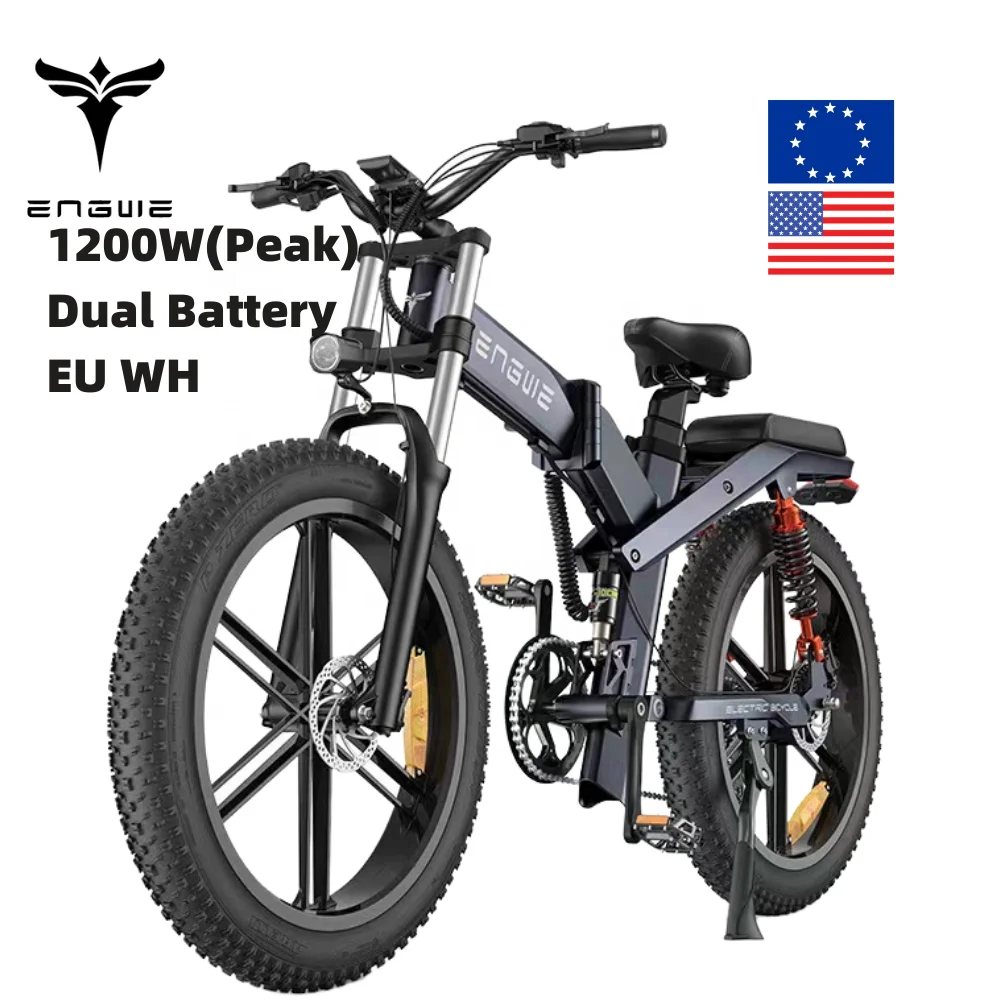 Engwe X26 EU Ready to ship Dropshipping 1000W Motor 1373Wh Dual Batteries Electric City Mountain Folding bicycle bike Engwe X26