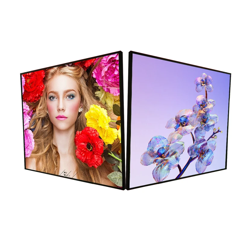 Square digital photo frame OEM LCD panel Digital signage Advertising electronic digital square art LCD display