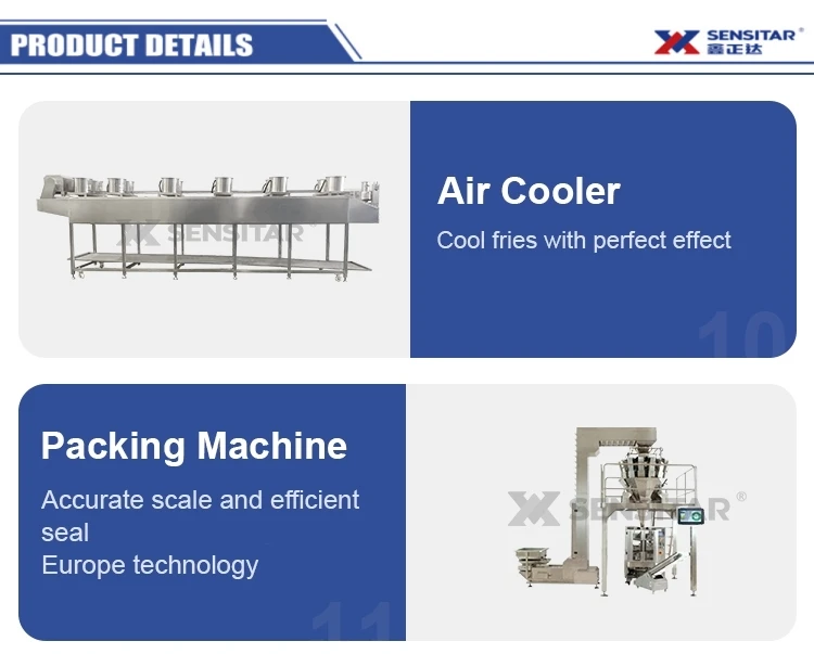 Factory Price Automatic Sweet Potato Finger Chips Machine Frozen French Fries Production Line Potato Making Equipment