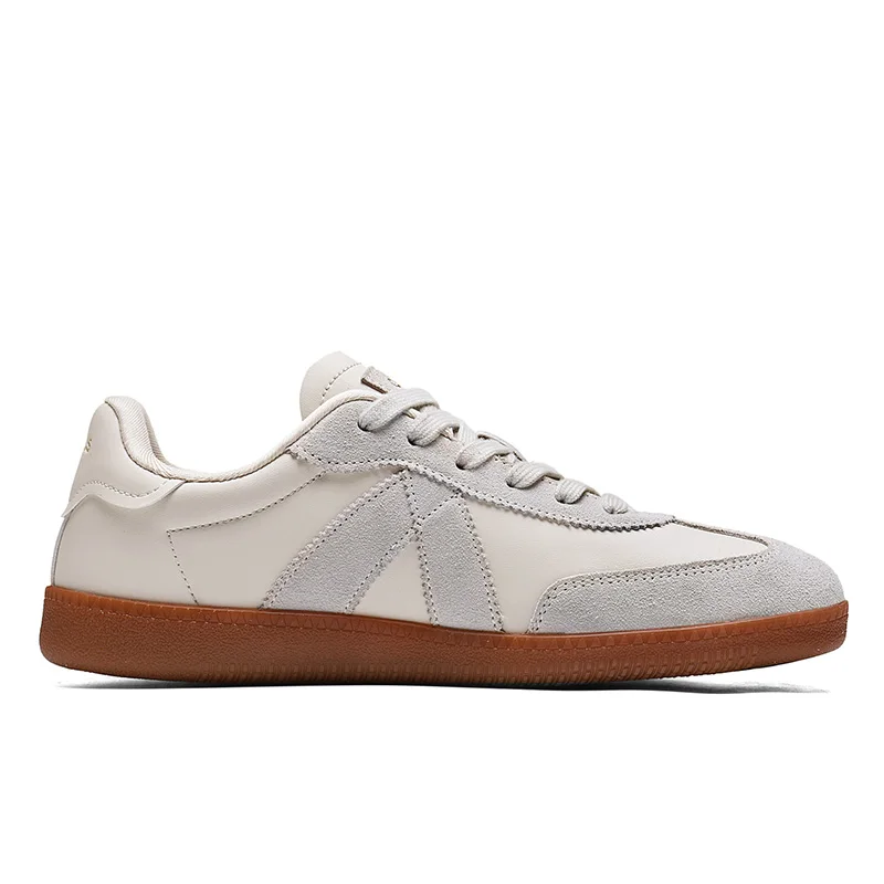 BASLS Customized Brand Free Design German Training Sport Shoes walking style Flat Breathable Leather Casual Sneakers
