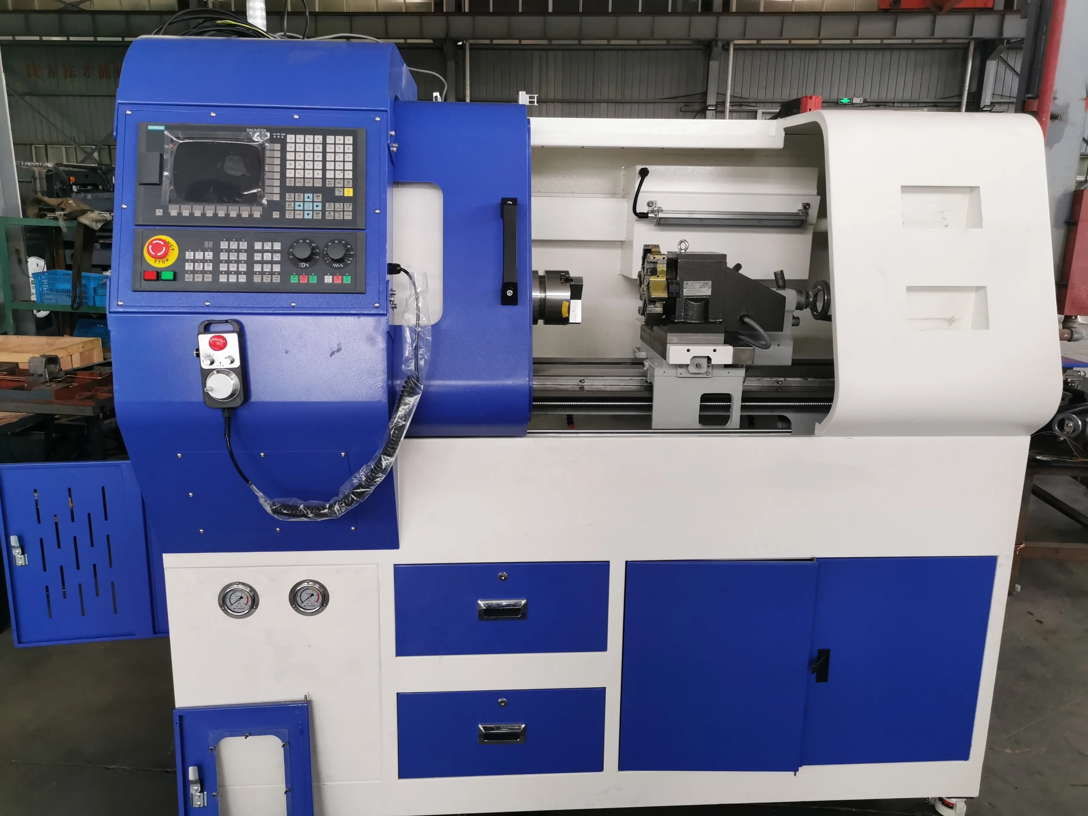 CNC280 горизонтальный плоский токарный станок с ЧПУ маленький металлический обычный автоматический мини