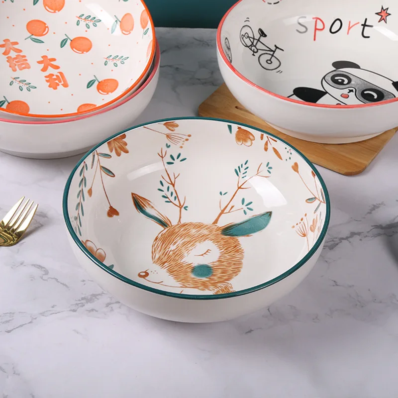 9 inch electronic bowl home Chinese tableware pattern large capacity stall soup manufacturers supply