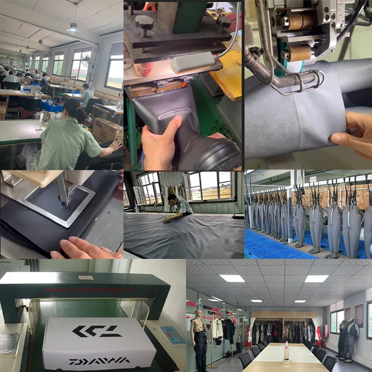 3 layers breathable Fishing Chest Waders for Men with Boots Cleated Bootfoot Waterproof Men Women Wader Fishing Hunting Wader