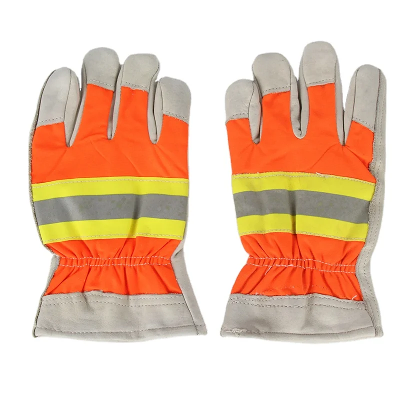 Cowhide non-slip fireproof gloves heat insulation welding gloves