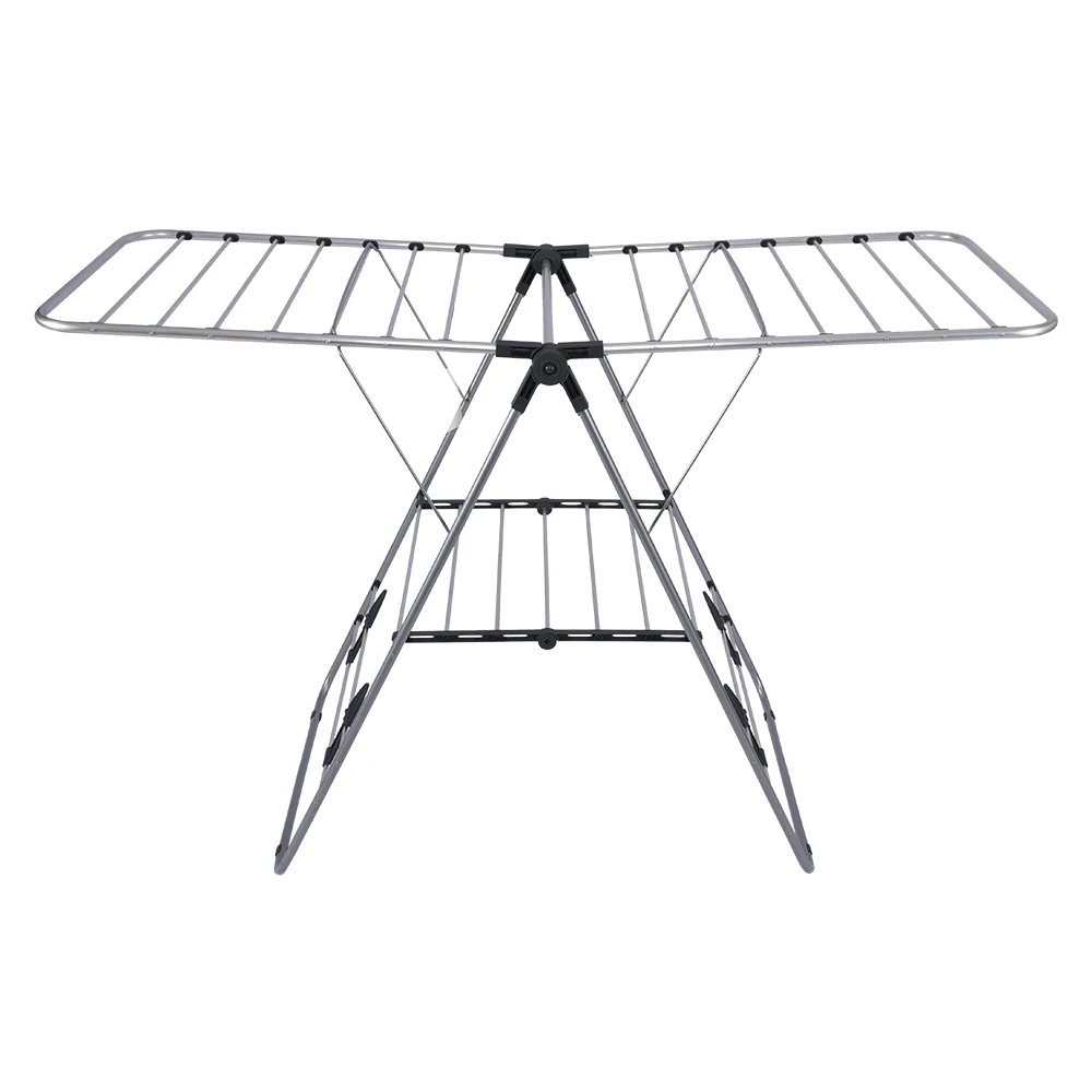 European style  Aluminium Metal Laundry Rack Clothes Drying Cloth Drying Rack For Balcony