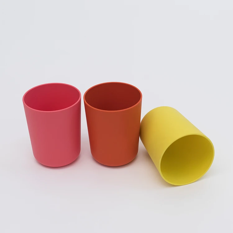 100% Biodegradable Eco Friendly Bamboo Fiber Reusable natural pla drinking cup wholesale