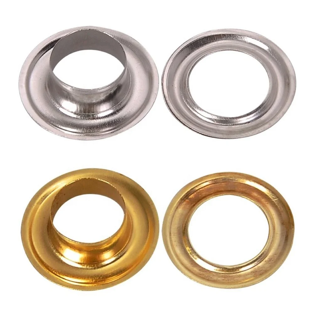 12mm Silver Brass Eyelets Male Female Set