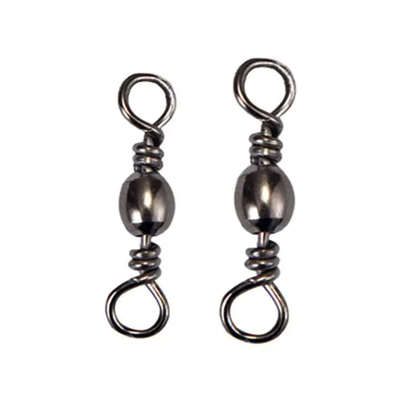 Alpha Fishing Stainless Steel Barrel Swivel Copper Rolling Swivel for Sea Saltwater Fishing Tackle Lure Fishing Techniques Kids