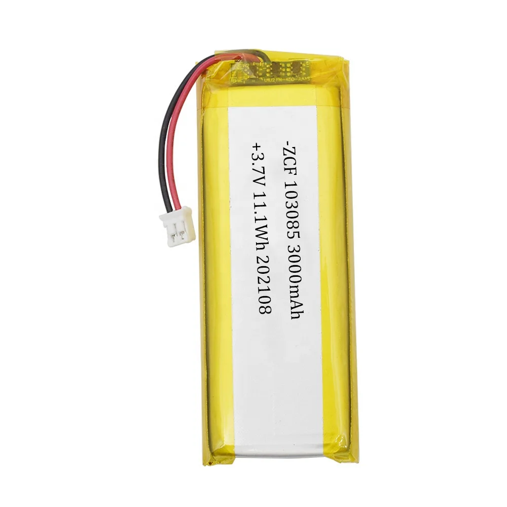 ZCF 103085 3 7 V 3000 мА/ч 11.1Wh на плоской подошве литий-полимерный аккумулятор для планшета