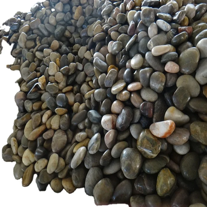 Multicolor Pebble Stone School Natural Stones for Jewelry Making Round Ton Woven Bag 3 Years Natural Stone Water Fountains