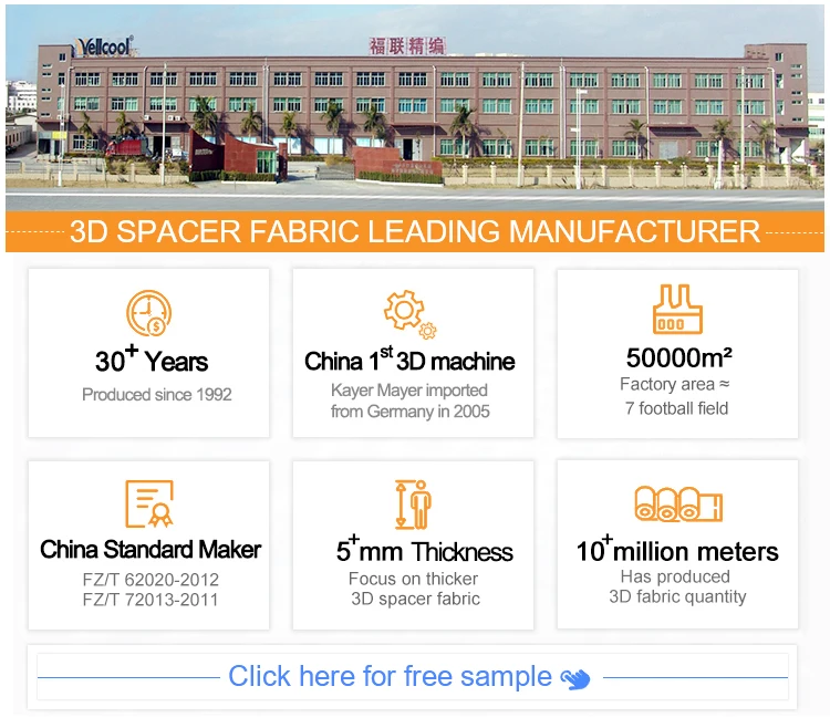 100% polyester 3d spacer mesh for DRY MAT as anti-condensation underlay