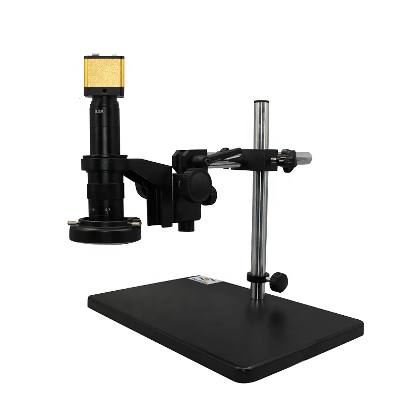 Boshida HD2003-A08  digital measurement  video microscope with boom arm stand  and PCB/industry inspection with LED illumination