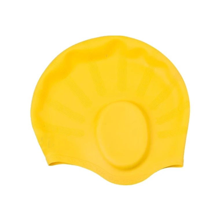 OEM Custom Adult Swim Cap Unisex Ear Protection swimming cap 100% Elasticity  Silicone