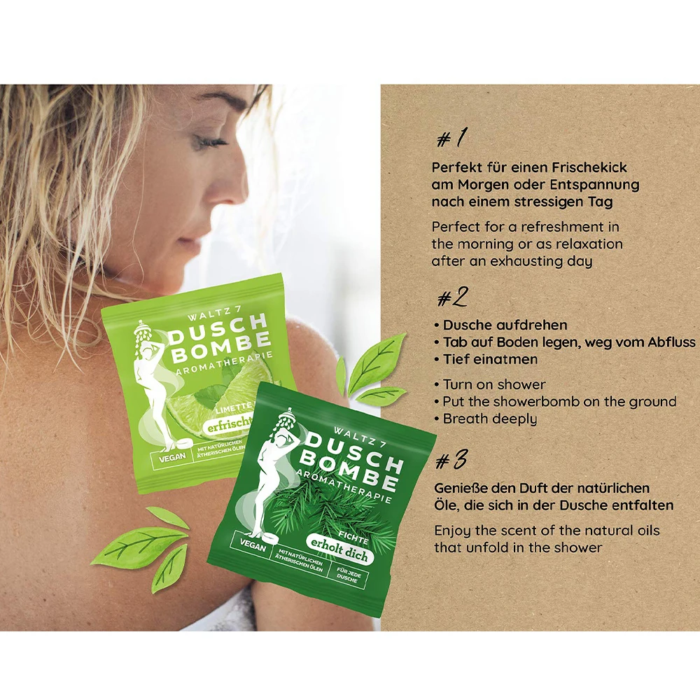 Amazon Hot Sale Vegan Pure Essential Oils Aromatherapy Stress Relief Bath Dusch Bombs