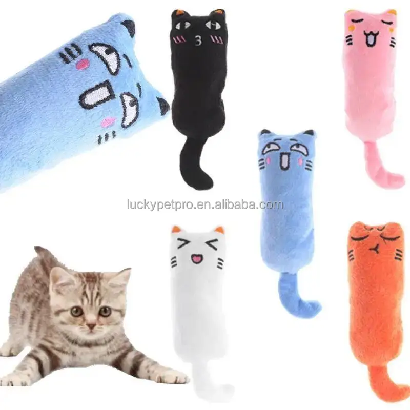 Hot Selling Funny Sound Interactive Catnip Paper Movement Toy mouse rat Shaped Plush pink purple Cats Pet Toy