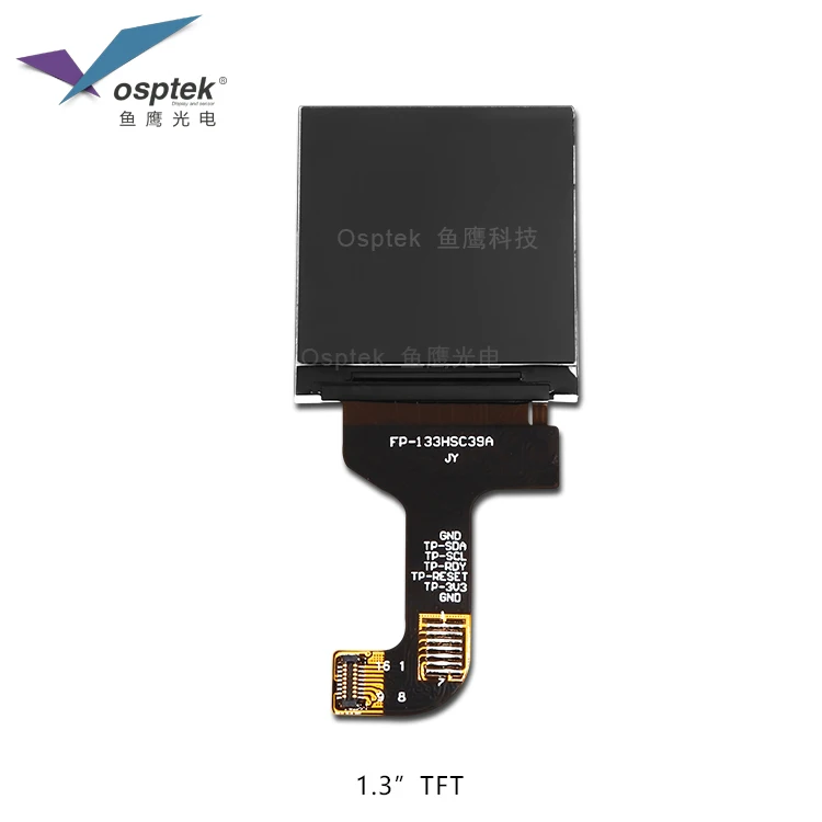 1.3 inch tft display 240x240 resolution spi interface with FPC ZIF connectors