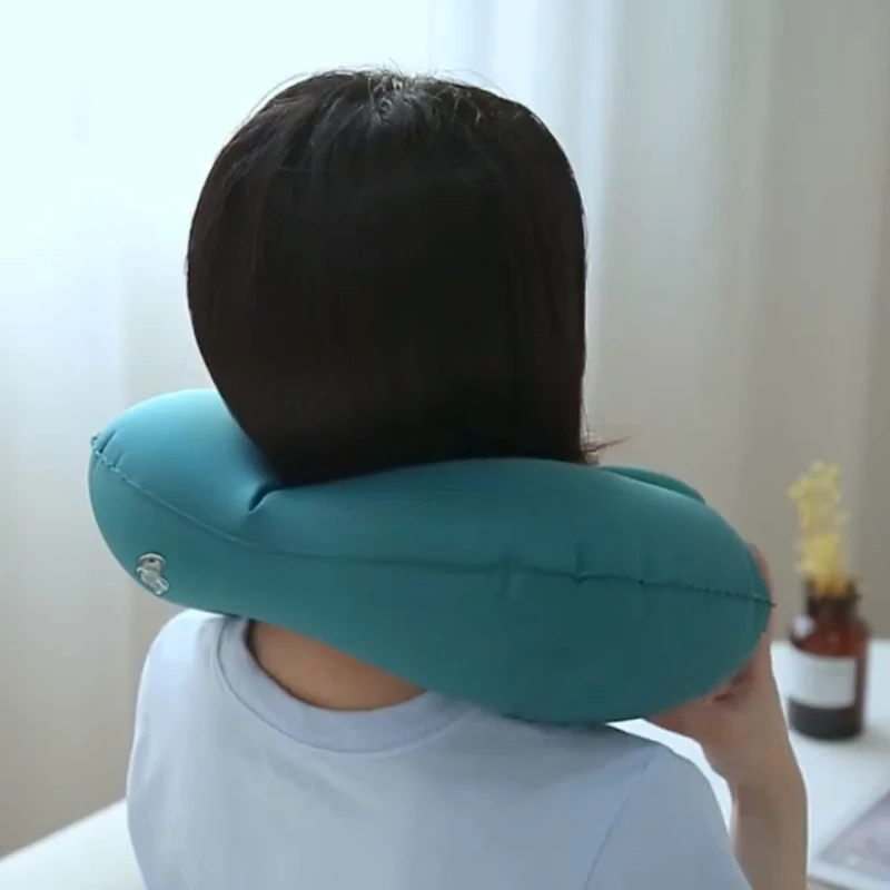 Cheap Price Close Skin and Soft Inflatable Travel Neck Pillow For Neck Rest and Neck Pain