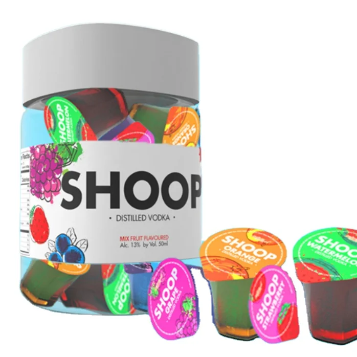 MINICRUSH Premium Vodka jelly shots alcohol infused vegan-friendly alcohol beverage jello shots