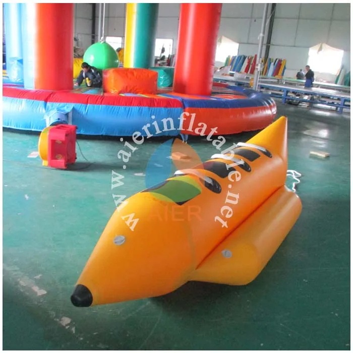 PVC Tarpaulin inflatable banana boat 3-person outdoor water sport equipment