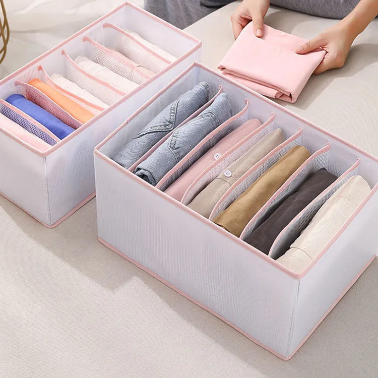 Home Separation Drawer Dividers Wardrobe Clothes Drawer Closet Organizer Socks Bags Household Fabric Storage Box