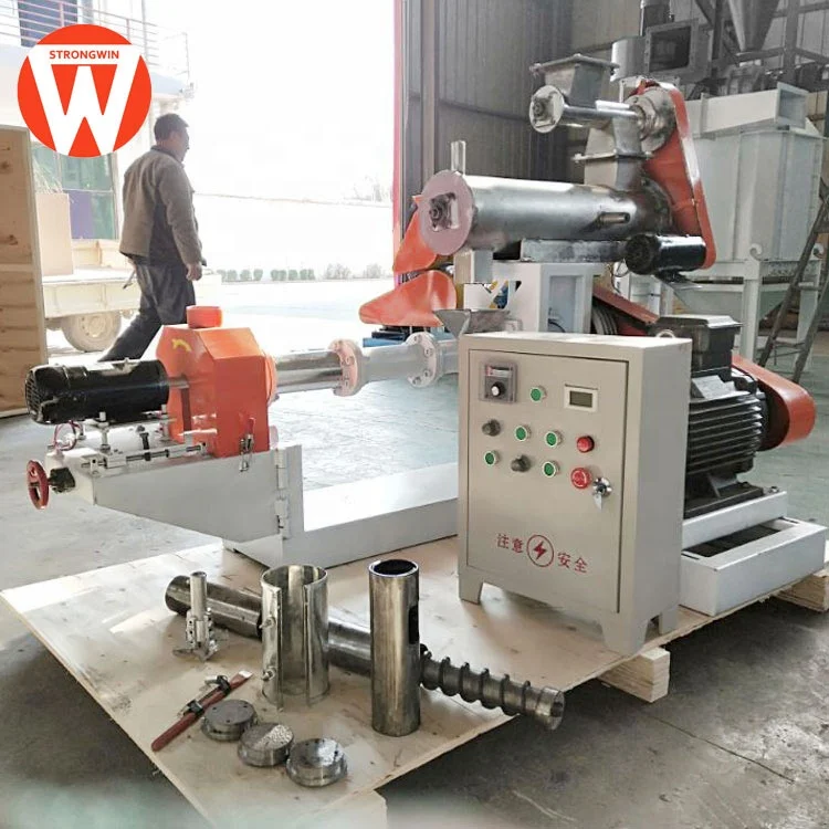 Strongwin fish food pellet extruder machine mini fish feed extruder machine factory
