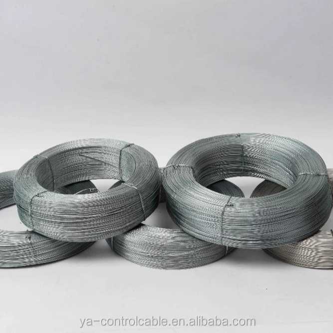 Galvanized steel wire rope for various control cables