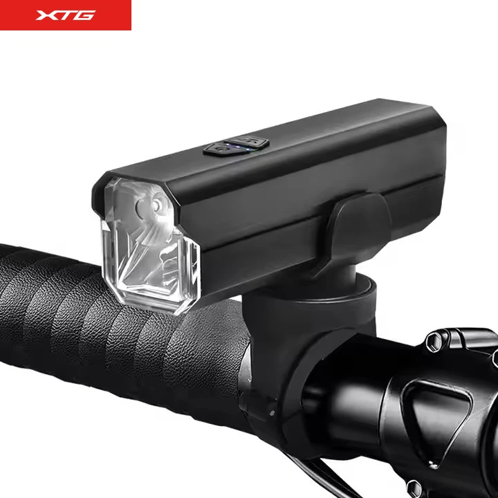 XUNTING Aluminium alloy Reverse Charge 1200 Lumen 2200mAh Type-C Charger Bicycle Headlight LED MTB Bike Light with suspensible