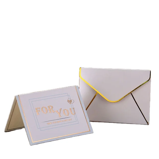 
Thank You Note Greeting Cards, Bulk Custom Logo Wedding and Business Thank You Cards with Envelopes 