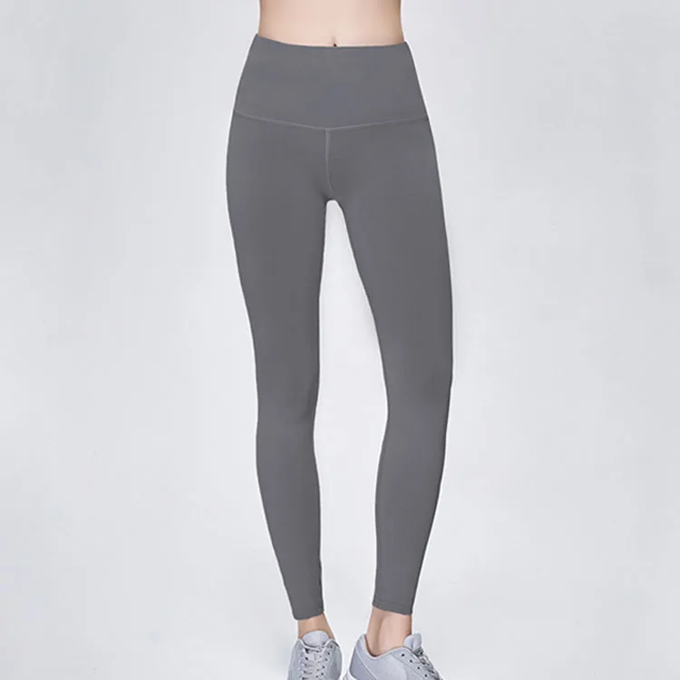 Womens nylon yoga wear sports butt lift lycra leggings custom design