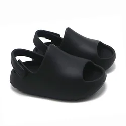 Wholesale Kids Shower Sandal Slippers  colorful cute EVA kids clogs shoe  Yez slide strap slides infant water shoes yezzy