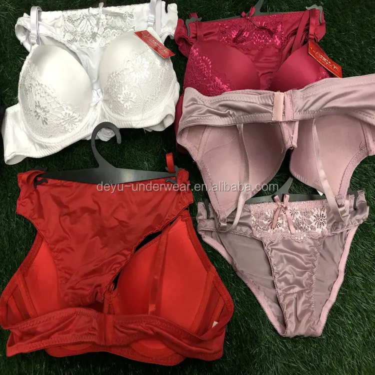 1.45 Dollar Model KCTZ056 Wholesale Good Quality New Women Bra Panty Set With Hanger