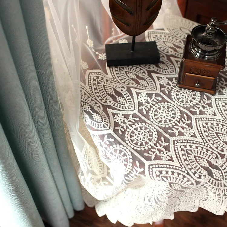 White Tulle Sheer Backdrop Curtain White transparent tulle semi-shading study balcony living room bedroom curtain fabric