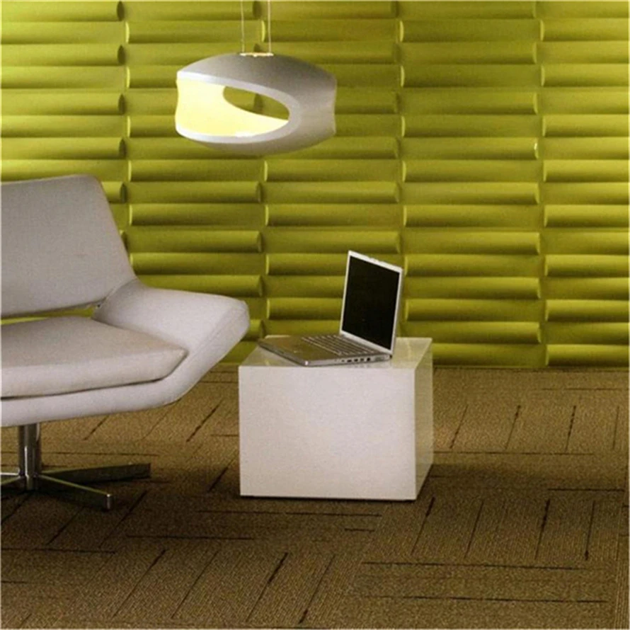 3D Matt Black Panel House Wall Brick With Modern Design