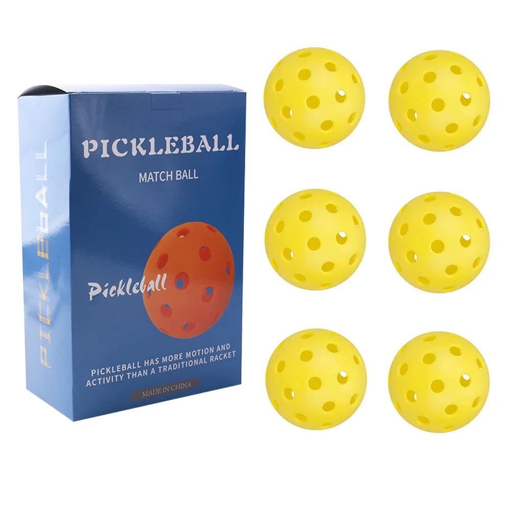 Wholesales 40 Holes 74mm Pickleball Golf 24 Hole Holed Balls PE Floating Pikleball Balls Manufacturer