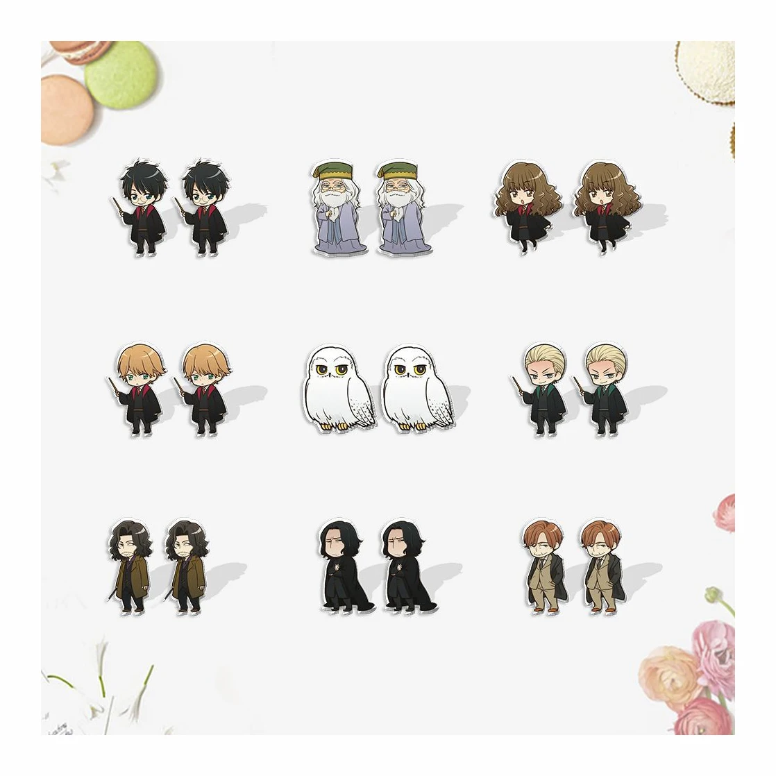 Ornaments Anime Cool Cartoon Harry Earrings Potter Design Theme Park Party Jewelry Decoration Promotional Gifts Acrylic Earring