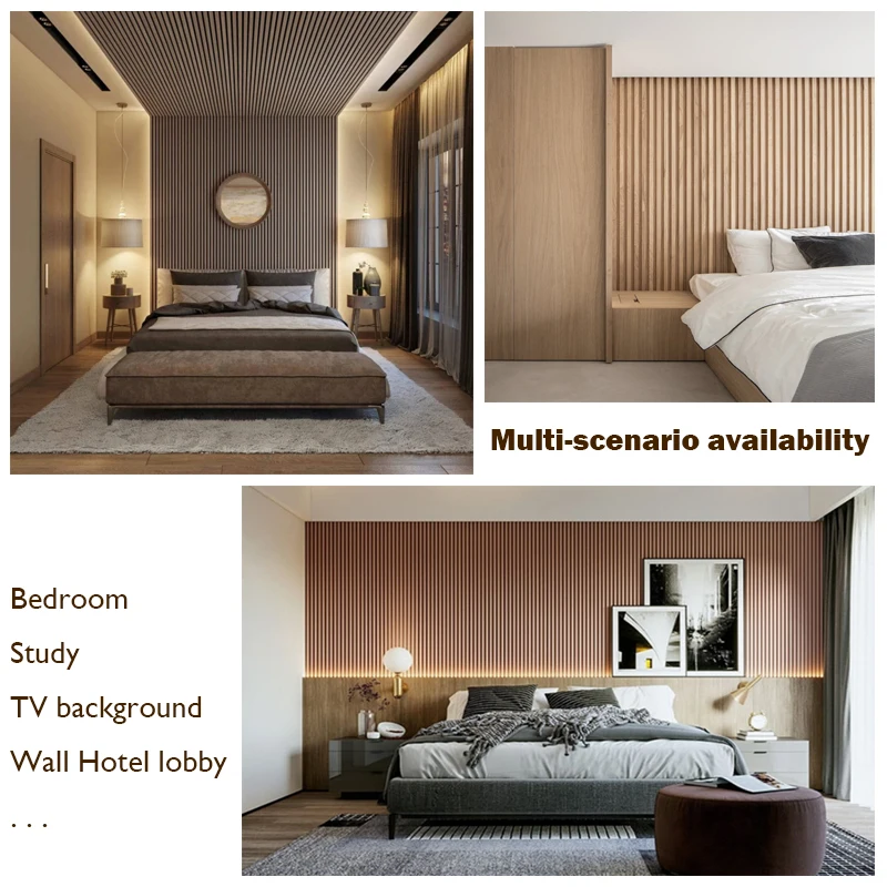 Solid Home Walls Board Vertical Decor Wooden Paneling Cladding Interior Design Ceiling Fluted 3D Decorative Pvc Wood Wall Panel
