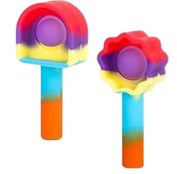 HT Stress Relief Sensory Push Pop Bubble Fidget Pen Topper Pencil toy Case Cover Anti-stress Fidget Toys unicorn pen c ap