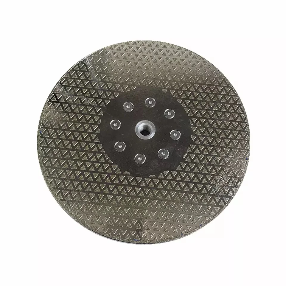 Star Dotted Electroplate Diamond Cutting Disc Grinding Wheel for Marble Angle