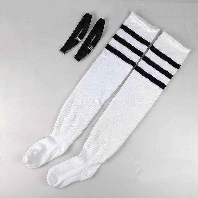 Autumn Winter New Adult Thick Over The Knee Striped Long Tube Cotton Socks Plus Size Thigh High Socks