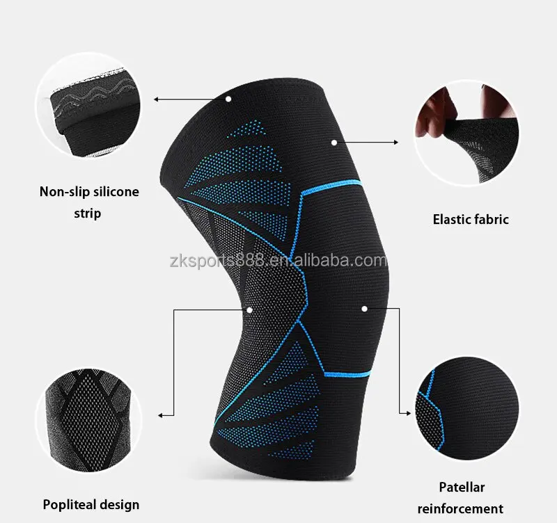 Fitness Neoprene Weight Lifting Gym Stiff Custom Knee Sleeve Brace For Power Lifting