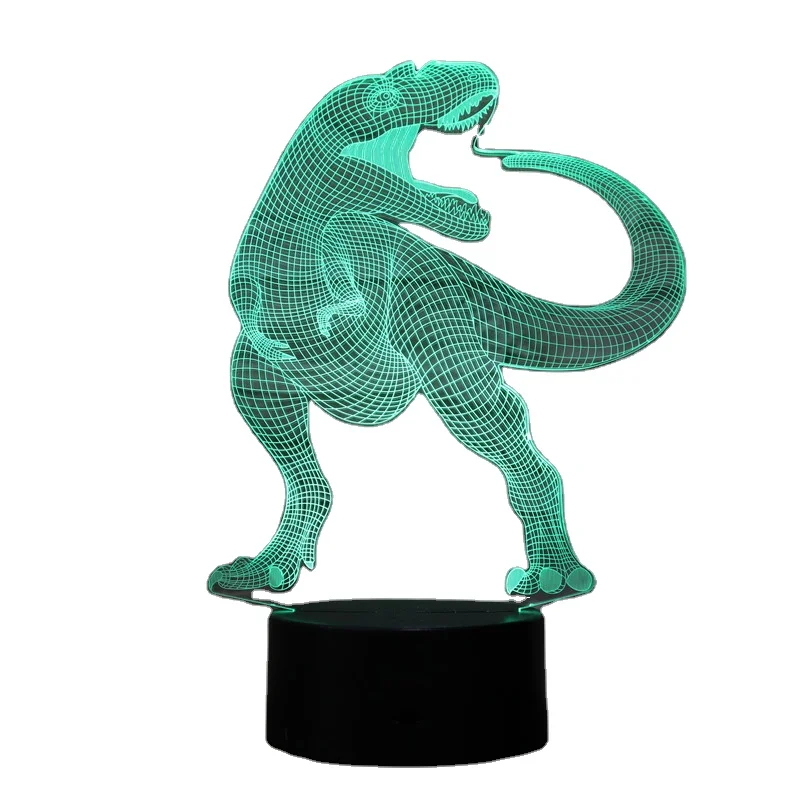 Nice best selling dinosaur electric night light bedroom  lamp baby room table lamp 3d night light