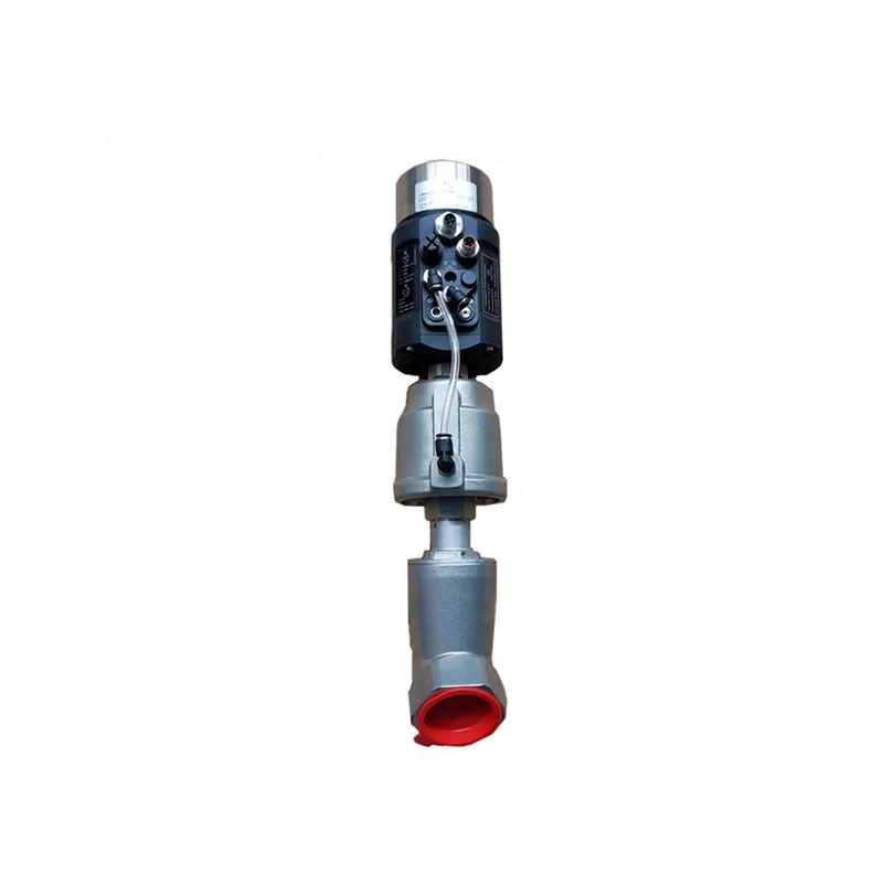 Single acting intelligent pneumatic stainless angle seat valve  Proportional control valve 4-20 mA