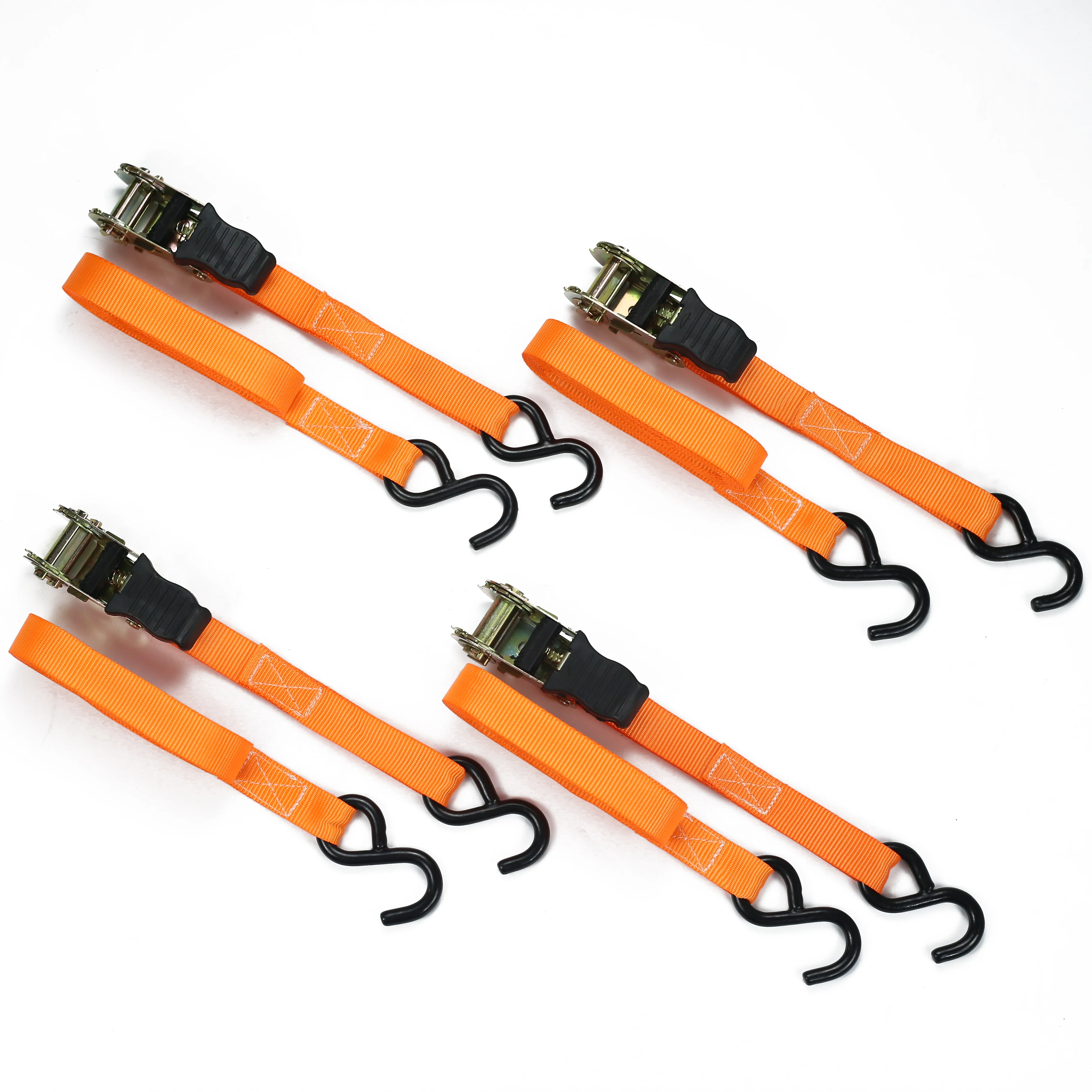 1x15 orange blue 4pack ratchet tie down bulkbuy 4pk ratchet strap tie down set buckle cargo 4pk webbing ratchet tie down set
