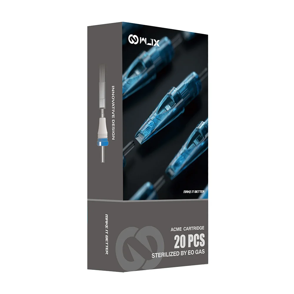 WJX Tattoo Needles 20pcs Cartridges Tattoo Needles Round Liner 1201RL for Pro Artists